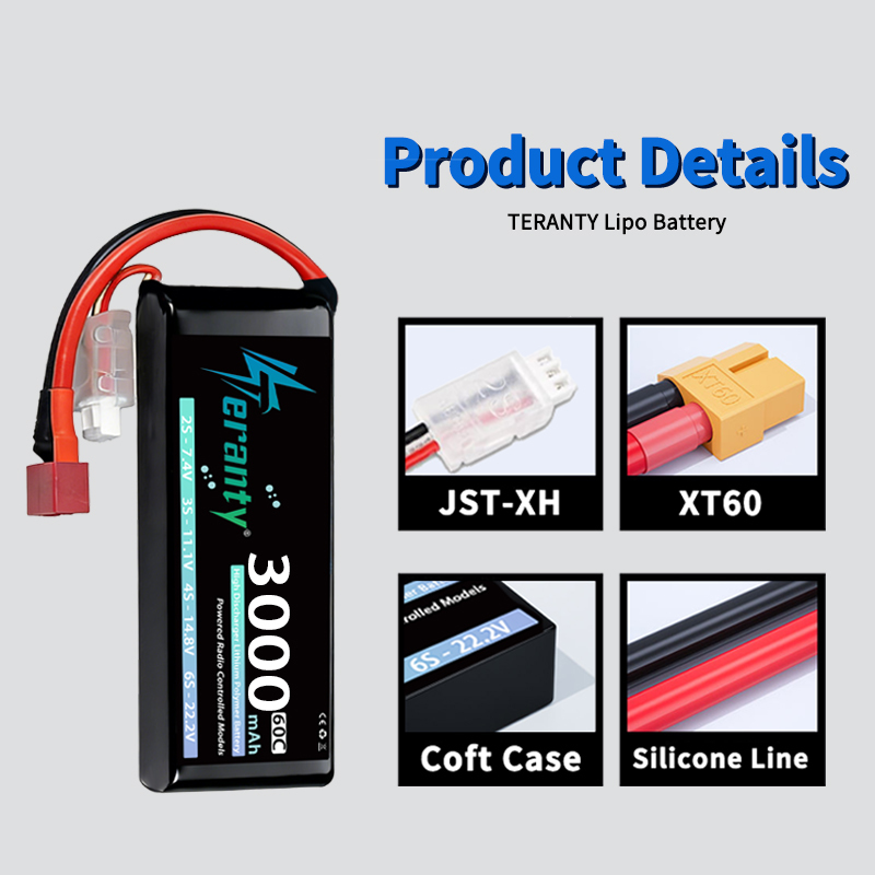 TERANTY 2S 3000mAh Lipo Batter - Drone Battery 4S 评论和价格