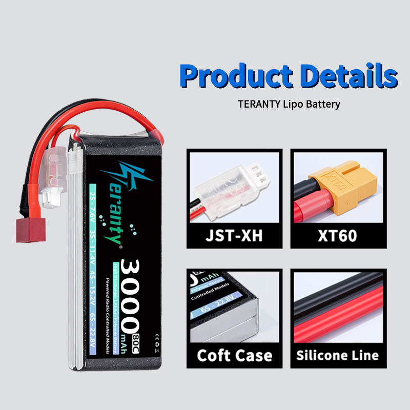 TERANTY 2S 3000mAh Lipo Batter - Drone Battery 4S 评论和价格