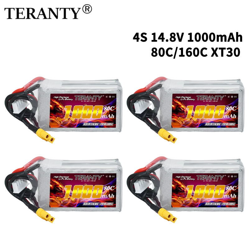 TERANTY 4S 1000mAh 14.8V 80C/1 - Drone Battery 4S 评论和价格