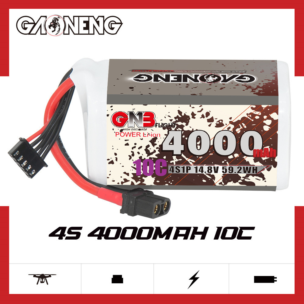 GNB 4000mAh 4S 14.8V 10C 20C W - Drone Battery Li-Ion 评论和价格