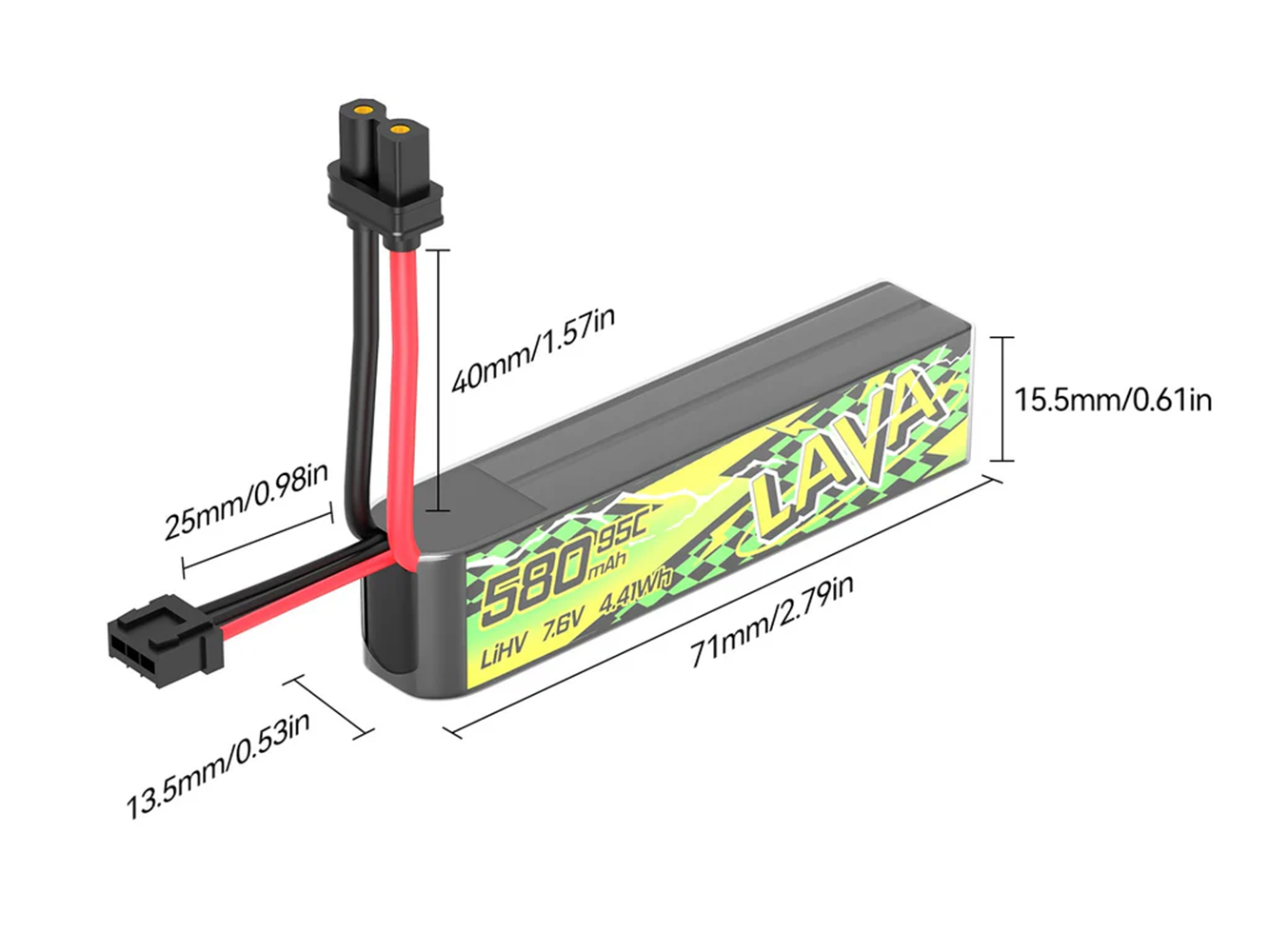 BETAFPV 95C LAVA II 2S Battery - Drone Battery Li-Ion 评论和价格