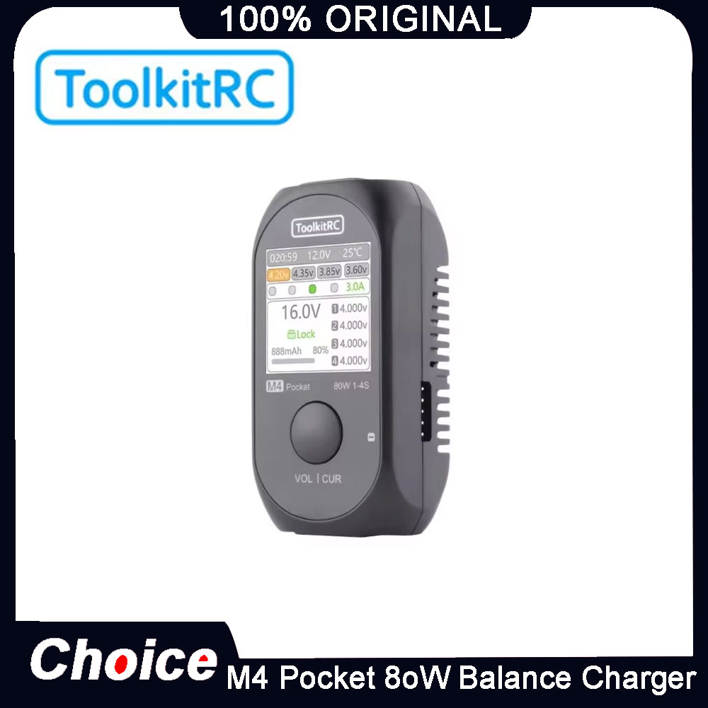 ToolkitRC M4 Pocket 80W Mini C - Drone Battery 4S 评论和价格